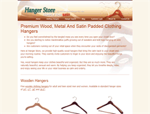 Tablet Screenshot of hangerstore.com